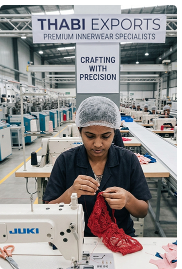 Premium men's, women's and kids' innerwear manufactured by Thabi Exports in India