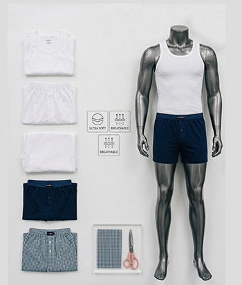 Export-quality men's, women's and kids' innerwear manufactured in India